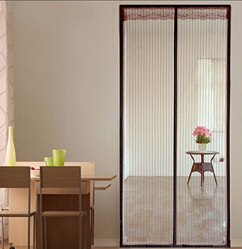 Preisvergleich Produktbild Verschlüsselte magnetische fliegengitter tür, Auto-geschlossen Magnet-netze, Dauerhaft Magnetische schnalle Schützende netting-A 110x210cm(43x83inch)