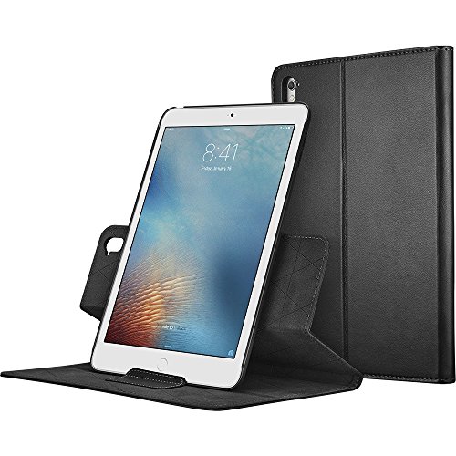 iPad Pro 9.7 Hülle, ESR® Intelligent Bildserie Unternehmen Stil PU Ledertasche mit Haspe mit Auto aufwachen / Schlaf Funktion Schutzhülle für iPad Pro 9.7 Zoll (Schwarz)