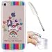 Produktbild iPhone 7 4,7" Silikon Handyhülle, Silikon Hülle für iPhone 7 (4,7 zoll) ,Edaroo Cute Fun LustigKarussellMotiv Bunte Malerei Ultra Slim Dünn Klar durchsichtig Transparent Weich Silikon Gummi TPU Gel Schutz Rückseite HandyHülle Bumper Flexibel Schutzhülle Kratzfest Case Cover für mädchen jungs frauen Für iPhone 7 (4,7 zoll)