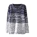 Arrowhunt Women's Casual Gradient Knitted Pullover Long Sleeve Jumper Sweater