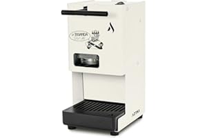 LA BEVANDA DEL RE Macchina Caffè AROMA EGO'-RE, 50 CIALDE ESE 44MM COMPRESE, Macchina Caffe Cialde ESE 44MM, Macchina Per Caffè Espresso Manuale, COLORE BIANCO, Piccola e Compatta, 4Kg