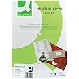 Q-Connect Multipurpose Copier Labels 105x148mm 4 Per Sheet White (Pack of 400) KF01004