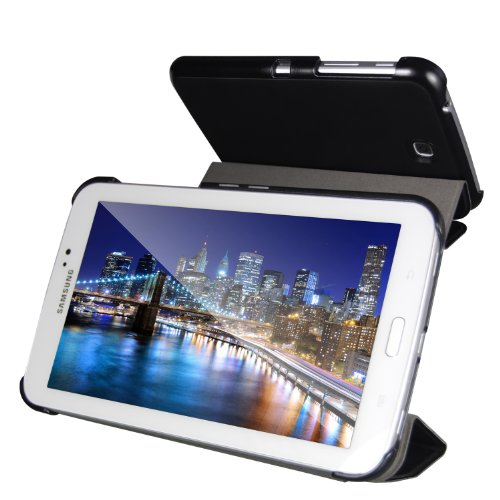 JETech® Ultra Slim Galaxy Tab 3 7.0 Schutzhülle Case Tasche Hülle mit Standfunktion für Samsung Galaxy Tab 3 7 Zoll (Schwarz) - 4