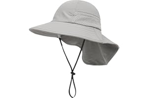 SEYUFN Baby Sun Hat Girl Boy Neck Protection Hat Children Breathable Bucket Hats Baby Girl Beach Hat Sombrero de Verano para niños pequeños