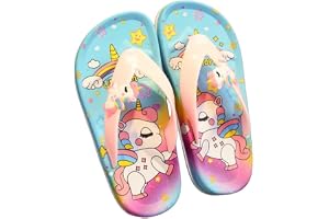 Girls Flip Flop Sandal for Kids, Outdoor, Beach, Pool Little Kids Slippers
