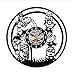Produktbild Hhcuij Nette Thema Wanduhr Dekorative Kinderzimmer Vinyl Cd Rekord Uhr Als Geschenk Für Kinder Wohnkultur Stille 12 Zoll