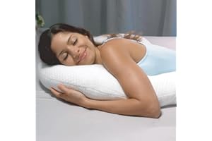 JML Contour Swan Body Pillow - Pregnancy Pillow and Maternity Support for Sleeping, Ergonomic Cushion for Knees, Hips, Neck and Back, Full-Body Posture Alignment, Cool 3D Fabric for Restful Sleep