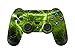Produktbild Morbuy Design PS4 Schutzfolie Skin Sticker Aufkleber Set styling für Sony Playstation 4 Controller X 1 ( Auch PS4 Slim & PS4 Pro ) (Lightning Green)