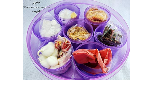 Buy Brij Sugandha Daily Pooja Kit With Simple Puja Vidhi Vedic Monthly Puja Kit For Money Wealth Prosperity For Goddess Lakshmi Lord Krishna All Gods Worship Online At Low Prices