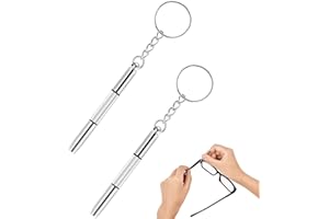 BQRKOTM 2 Pezzi Cacciavite Multifunzione Kit Di Riparazione, 3 In 1 Cacciavite Da Tasca A Doppia Punta, Per Riparazione Occhiali, Orologi, Gioielleria