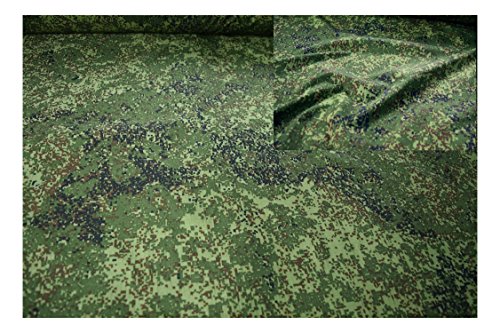 Fabrics-City Land Camouflage Nato Tarndruck Nylon Stoff Leicht Stoffe Meterware, 4167