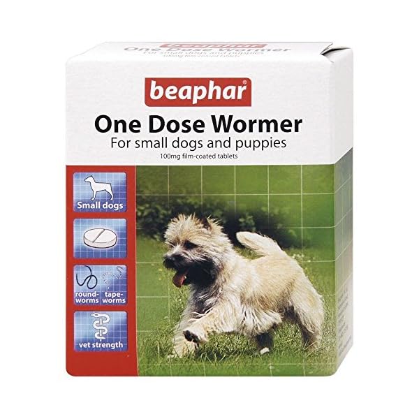 Beaphar One Dose Wormer Small Dog Puppy Worming 3 Tablets Dogs.co.uk
