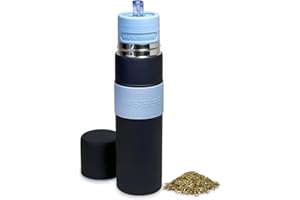 HERENCIA GAUCHA Termo autocebante, Mate listo, con sistema de autocebado para Mate - Tereré Argentino, Térmico, Portable, 750ml,