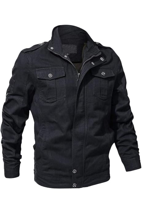 WenVen Giacca ilitare Calda Invernale Cappotto con Cappuccio