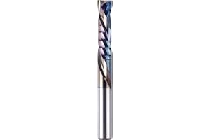 SpeTool Fraise Defonceuse 8mm Diamètre de la tige Up&Down Compression Fraise CNC Fraise a Rainurer Fraise Spirale 32mm Longueur de coupe Revêtement TAC HRC55 Fraise à Bois pour Gravure