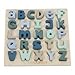 Produktbild LITTLE DUTCH 4370 Holz Buchstaben Puzzle blau