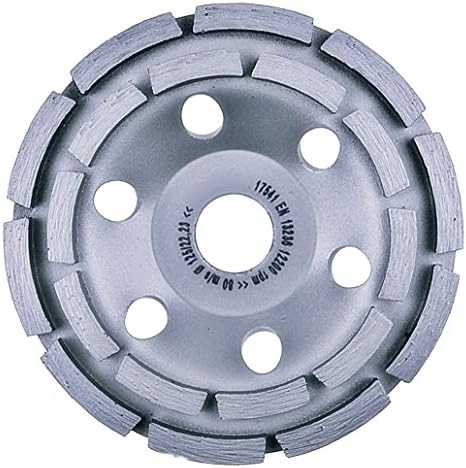 Premium Silver Diamond Cup Wheel 125 mm Concrete Building Materials Screed 20 Segments