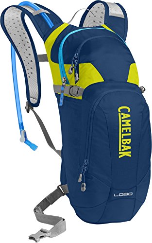 CamelBak Lobo - Mochila de hidratación, Azul (Pitch Blue/Lime Punch), 3 litros - CAMELBAK