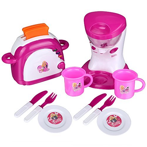Preisvergleich Produktbild Arshiner Küchenset Kinderküche, Toaster-Wasserkocher, Kochzubehör Kinder Kreativität, Spielzeug, mehrfarbig