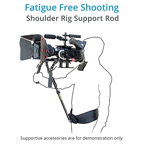 CAMTREE Tige de support et ceinture taille avec adaptateur de tige de 15 mm pour DSLR KIT d paulement C-SR CAMTREE Tige de support et ceinture taille avec adaptateur de tige de 15 mm pour DSLR KIT d paulement C-SR