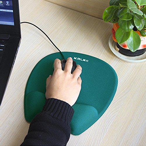 Preisvergleich Produktbild @A Office Mit Handgelenkauflage Durable Speicher Baumwolle Armband Mauspad Creative Office Schöne Armschienen Polster Computermaus Hand Pad, Grün