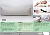Seitenschläferkissen Lagerungskissen Stillkissen Kopfkissen mit abnehmbaren Bambus Bezug und Innenkissen mit Reißverschluss - 4