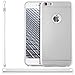 Produktbild zanasta® iPhone 6 / 6S Hülle Premium Schutzhülle Soft Flex Silikon Carbon Case TPU Slim Cover Handyhülle | Metallic Silber