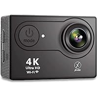 Xmate Shot Pro Sports Action Camera (Black) |16MP Camera | 4K Video Recording | Water-Resistant | Supports Micro SD Card up to 32G