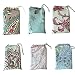 GWELL Cotton Printed Breast Feeding Scarf Nursing Covers Breastfeeding Apron Shawl with Front Pocket