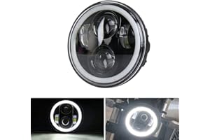 SUPAREE Faro Anteriore Halo fari moto 5.75 "5 3/4 pollici LED Angelo Occhi per motociclo (una garanzia di un anno)