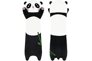 HOXSNII Coussin en Peluche Panda De Long, Peluche Mignonne Absorbant Les Chocs Et Cadeau pour Les Enfants, Les Anniversaires, Pâques (30 Cm)