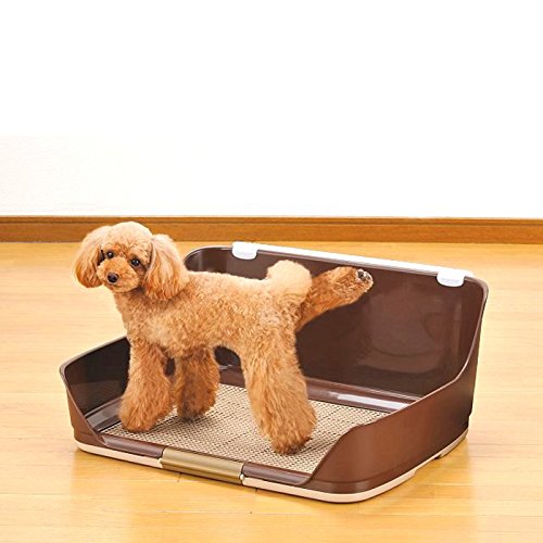 Preisvergleich Produktbild xueyan& Männliches Hundetoilette Hohes Wandhundetoilette Halb Geschlossener Windelhundehündchen-Hundeurinbecken, Brown m Yard Medium Dog