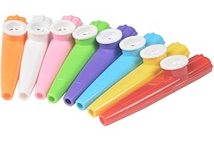 Toyvian 24Pcs Kazoos Musical Instruments Flöten Pädagogisches Kazoo Spielzeug Begleiter Kazoo in Groß für Kinder