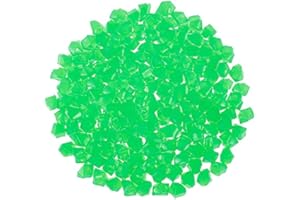 BEENLE-ICEY 300 pcs Pierres Lumineuses Jardin,Galet Lumineux Jardin,Décoratif Pierres Luminescentes Fluorescent Décor ,pour Jardin Extérieur Aquarium Passerelles Piscine Chemin Pelouse Cour (14*11mm, C)