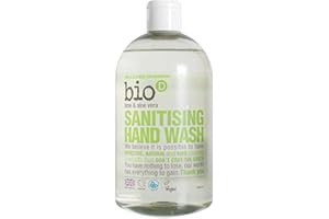 Bio-D Sanitising Hand Wash Lime/Aloe 500ml X 3 (Pack of 3)