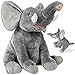 Produktbild Kuscheltier Elefant Plüschtier Plüschelefant Stofftier Plüsch flauschig  grau  extra weich  XL 90 cm  hochwertige Verarbeitung