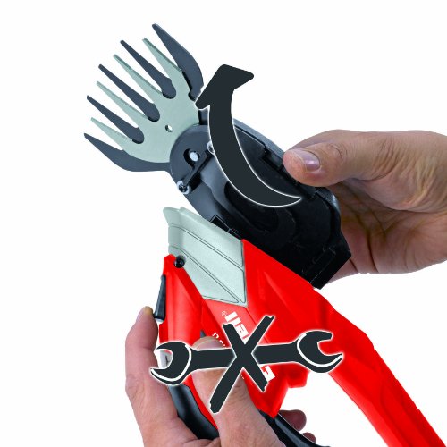Einhell Akku Gras- und Strauchschere GE-CG 7,2 Li (7,2 V/1300 mAh, max. 85 min Betriebszeit, Schnittbreite Grasmesser/Strauchmesser 85/130 mm) - 2