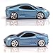 Price comparison product image UrChoiceLtd® 2.4GHz Wireless Sports Racing Car Mouse Optical & Ergonomic Design with Nano USB Receiver 10 Meter Range 2.4GHz Cordless Mouse 1600DPI for Laptops and PCs 5 Vibrant Colors with Headlight and Tail Light (Sky Blue)