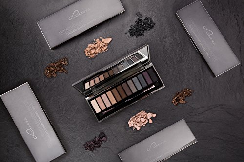 Luvia Cosmetics – Lidschatten Palette Timeless Smokey Shades – Gun Metallic Eyeshadow Palette – 12 Lidschatten in einer Palette Ideal als Geschenk für Frauen oder als Muttertag Geschenke für Frauen – Lidschatten Vegan Make Up - 8