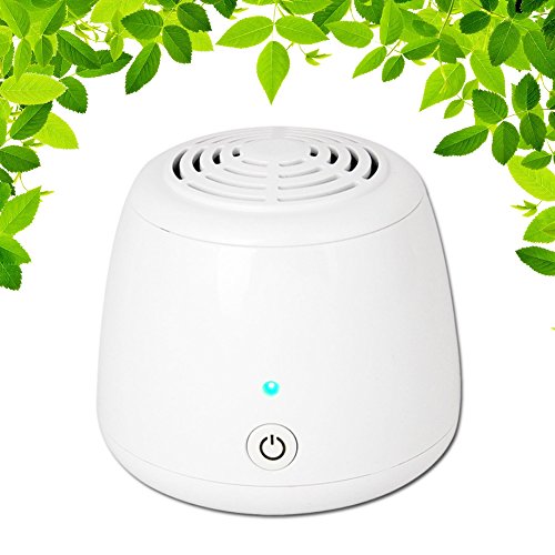 Mini Ozon Ionischer Luftreiniger, Ionisierer,Desinfektion Geruchskiller und Deodorizer für Kleiderschrank, Auto, Küche, Raucher, Bakterien und Gerüche beseitigen, per USB oder Batterien betreiben - 2