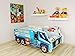 TODDLER CHILDREN KIDS BED INCLUDING MATTRESS CAR TRUCK (Police Truck)