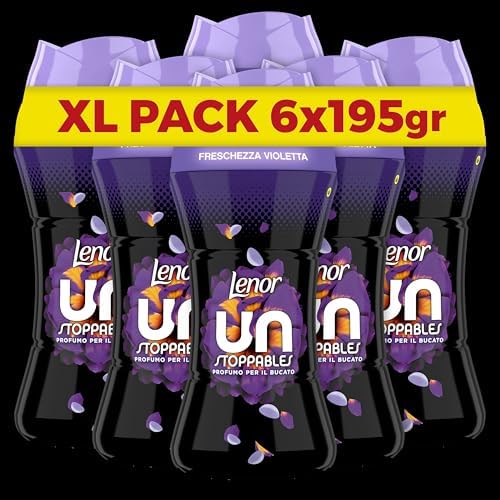 Lenor Unstoppables Freschezza Violetta 195g, Il Profumo per Bucato che Diffonde un Fresco Profumo Che Dura a Lungo