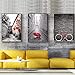 Produktbild XIXISA1 Nordic Simple Red Bicycle Canvas Painting Tower Poster Landscape Paintings For Living Room Wall Decorative Picture 50 * 70cm No Frame