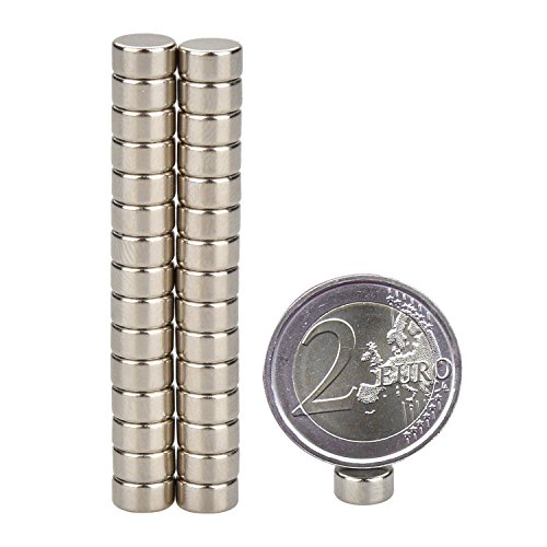 eLander- 30 Mini Magnete, ultrastark – 6x3mm – NEODYM – Das Original - 2