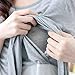 New style Nursing/Breastfeeding Long Summer Top,Grey,UK * M,L and XL * (Meduim)
