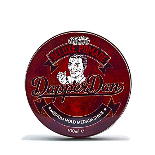 Deluxe Pomade By Dapper Dan, Medium Hold Medium Shine, No Greasiness Or Flakiness, Citrus & Vanilla Fragrance 100ml