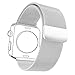 Produktbild Bandmax Milanaise Uhrenarmband Ersatzarmband mit Magnetverschluss Hochwertiger Edelstahl Wrist Armband für 38MM Apple Watch (Silber)