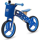 Kinderkraft RUNNER Galaxy Draisienne en Bois Eco, Enfant, Vélo, Accessoire, Bleu