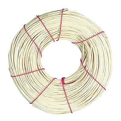Rayher 6502900 rotin Rail, rouleau 125 g, 4 mm, rotin, beige, 20 x 20 x 2,5 cm