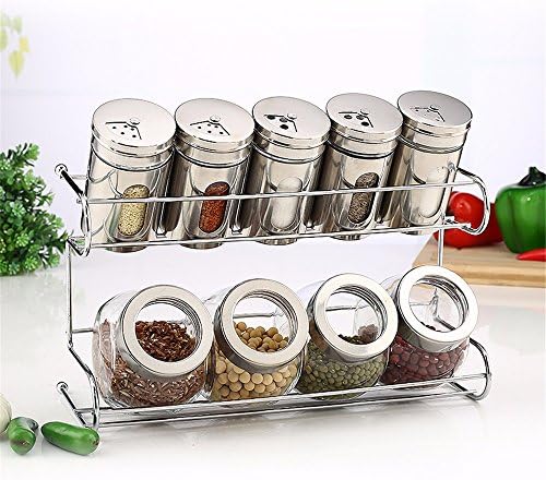 ANGEELEE Kitchen Glass Jar Moisture-Proof Home Multi-Purpose Jam Bottle Cruet Miscela Di Barattoli Di Vetro, F
